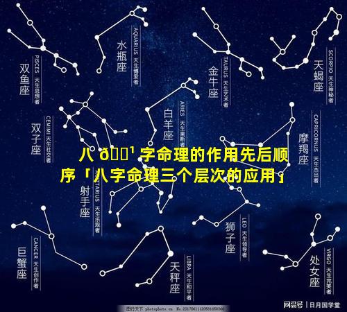 八 🌹 字命理的作用先后顺序「八字命理三个层次的应用」